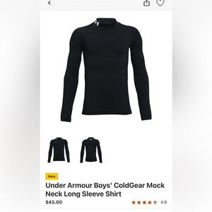 Under Armour Black cold gear Long Sleeve Shirt
